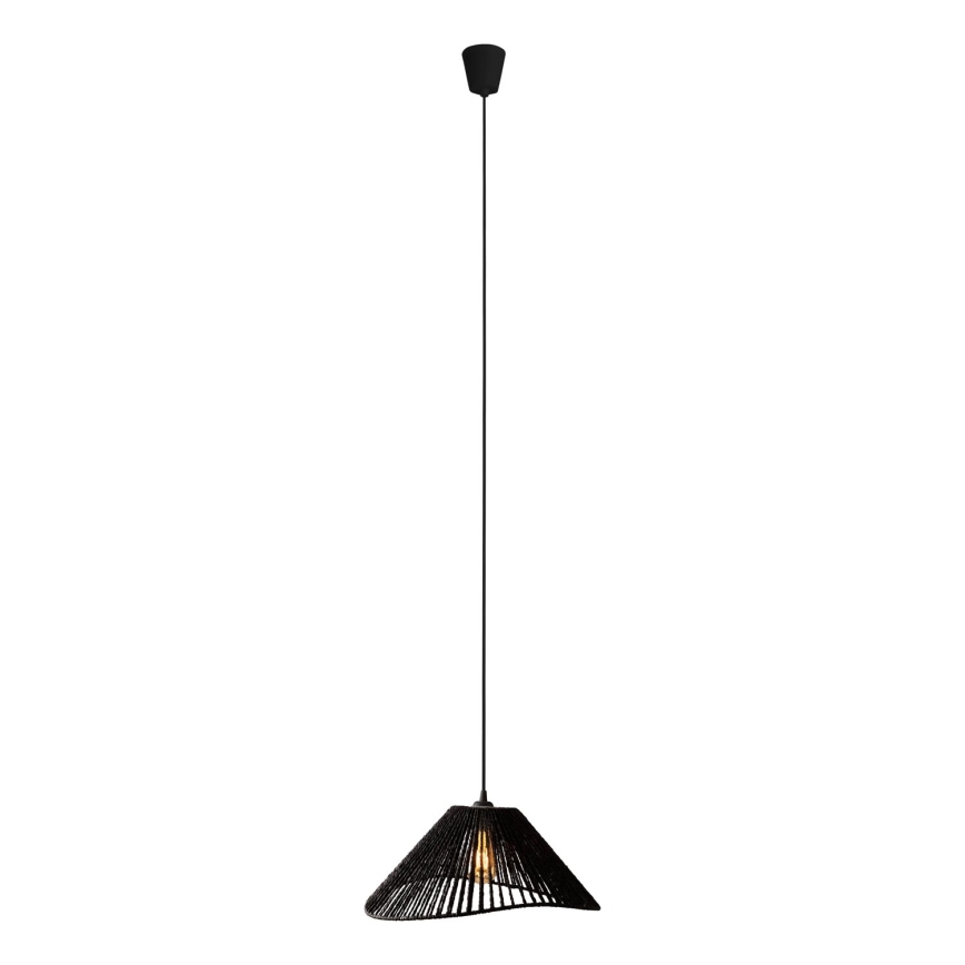 MAXLIGHT P0579 - Hanglamp aan een koord AMALFI 1xE27/15W/230V diameter 45 cm zwart