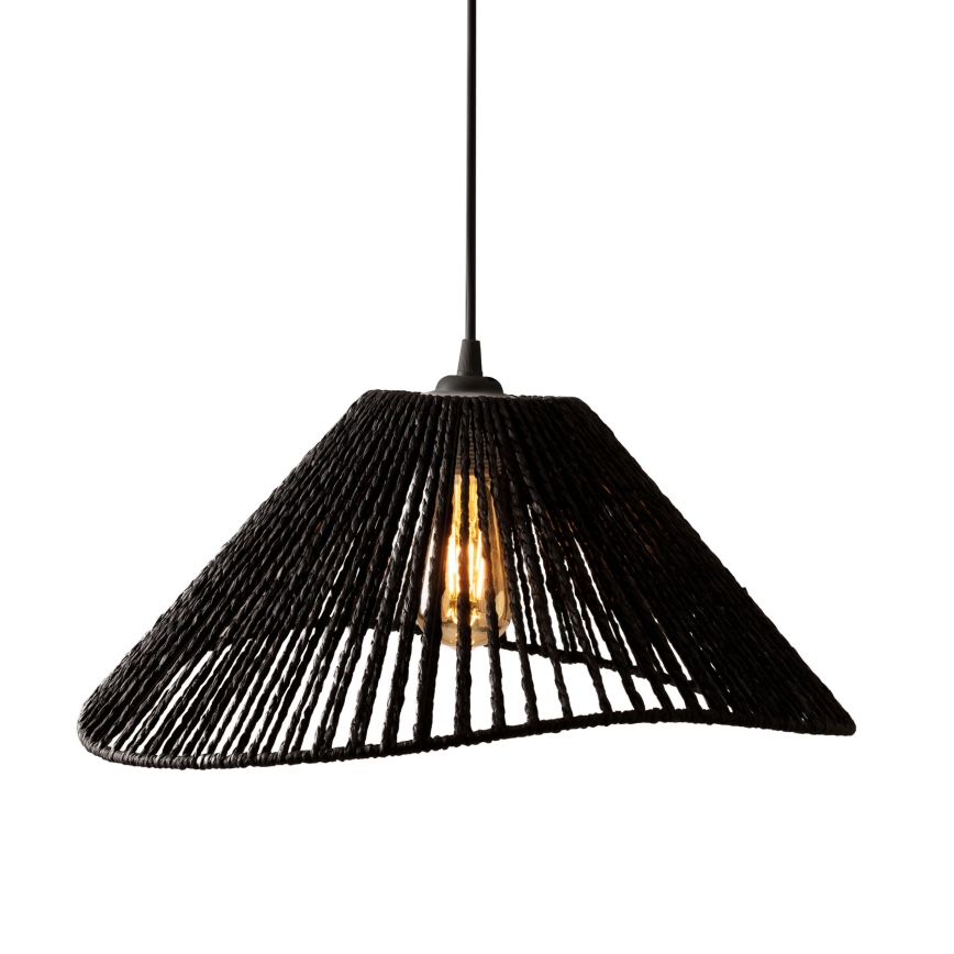MAXLIGHT P0579 - Hanglamp aan een koord AMALFI 1xE27/15W/230V diameter 45 cm zwart