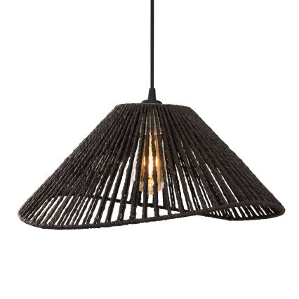 MAXLIGHT P0579 - Hanglamp aan een koord AMALFI 1xE27/15W/230V diameter 45 cm zwart