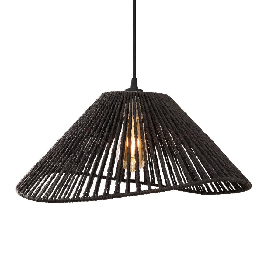 MAXLIGHT P0579 - Hanglamp aan een koord AMALFI 1xE27/15W/230V diameter 45 cm zwart