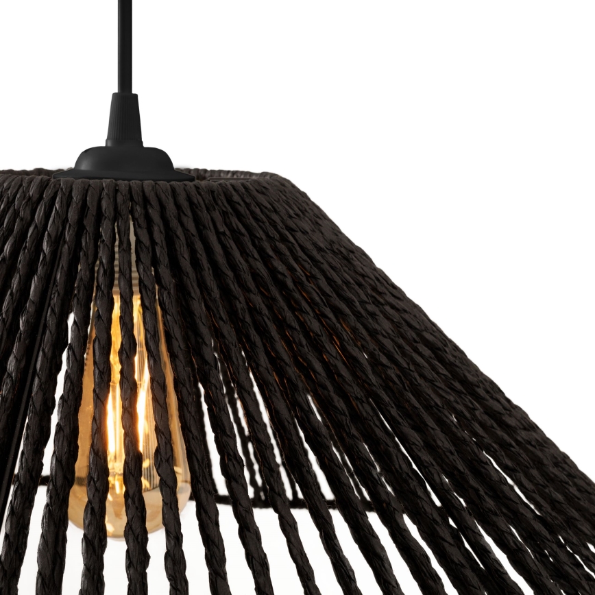 MAXLIGHT P0579 - Hanglamp aan een koord AMALFI 1xE27/15W/230V diameter 45 cm zwart