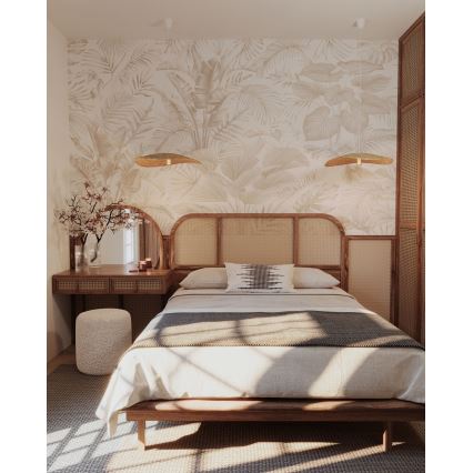 MAXLIGHT P0581 - Hanglamp aan een koord NAP 1xE27/15W/230V diameter 60 cm beige