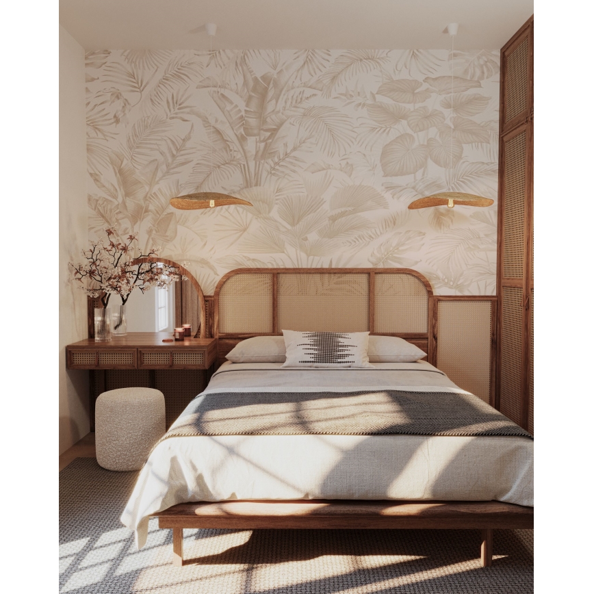 MAXLIGHT P0581 - Hanglamp aan een koord NAP 1xE27/15W/230V diameter 60 cm beige