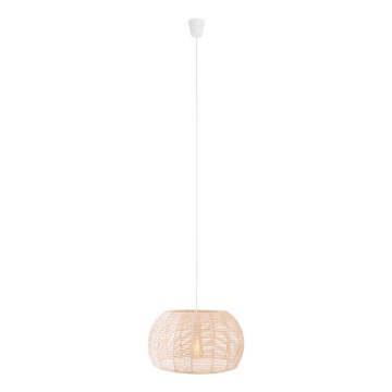 MAXLIGHT P0583 - Hanglamp aan een koord PRASLIN 1xE27/15W/230V diameter 39 cm beige