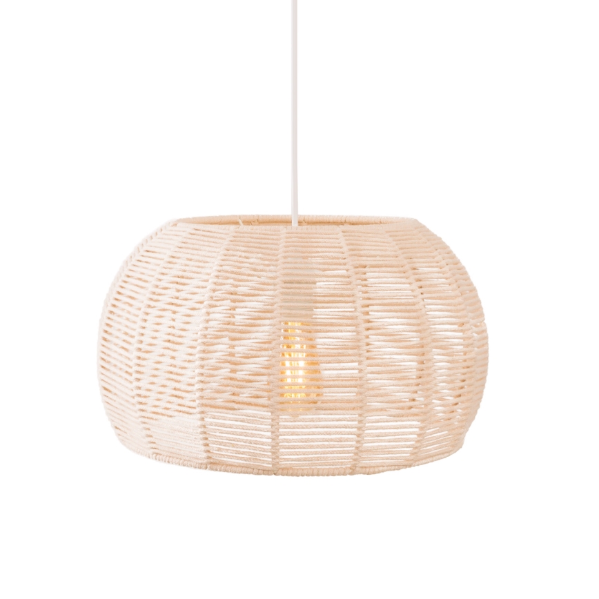 MAXLIGHT P0583 - Hanglamp aan een koord PRASLIN 1xE27/15W/230V diameter 39 cm beige
