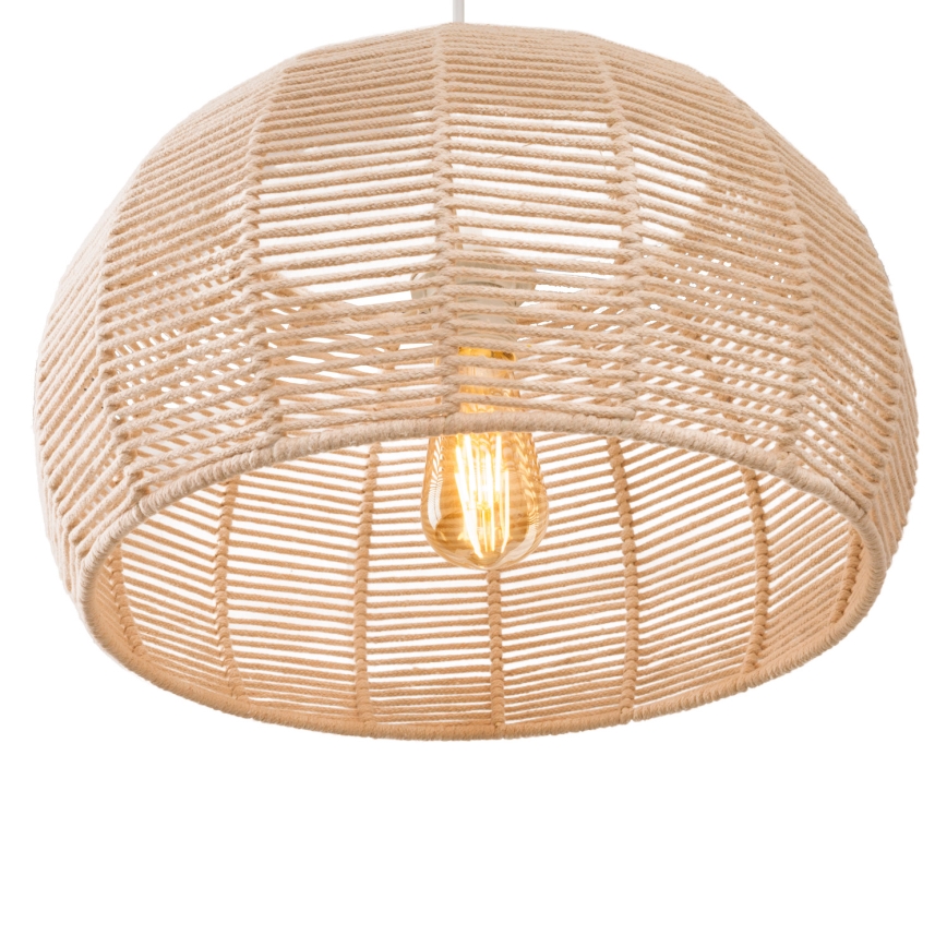 MAXLIGHT P0583 - Hanglamp aan een koord PRASLIN 1xE27/15W/230V diameter 39 cm beige