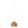MAXLIGHT P0587 - Hanglamp aan een koord RAFFLE 1xE27/15W/230V diameter 40 cm bruin