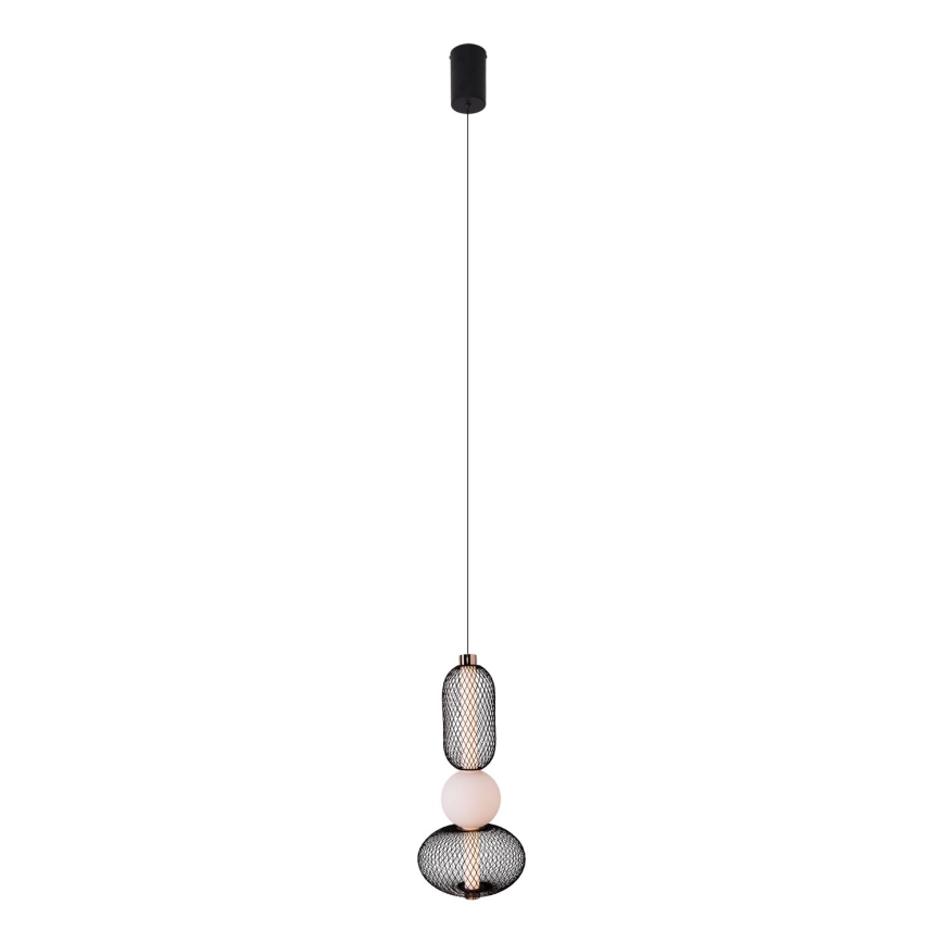MAXLIGHT P0591 - LED Hanglamp aan een koord BORA LED/10W/230V diameter 22 cm wit/zwart