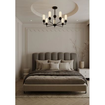 MAXLIGHT P0632 - Hanglamp met stang NOVA 7xG9/7W/230V diameter 70 cm zwart