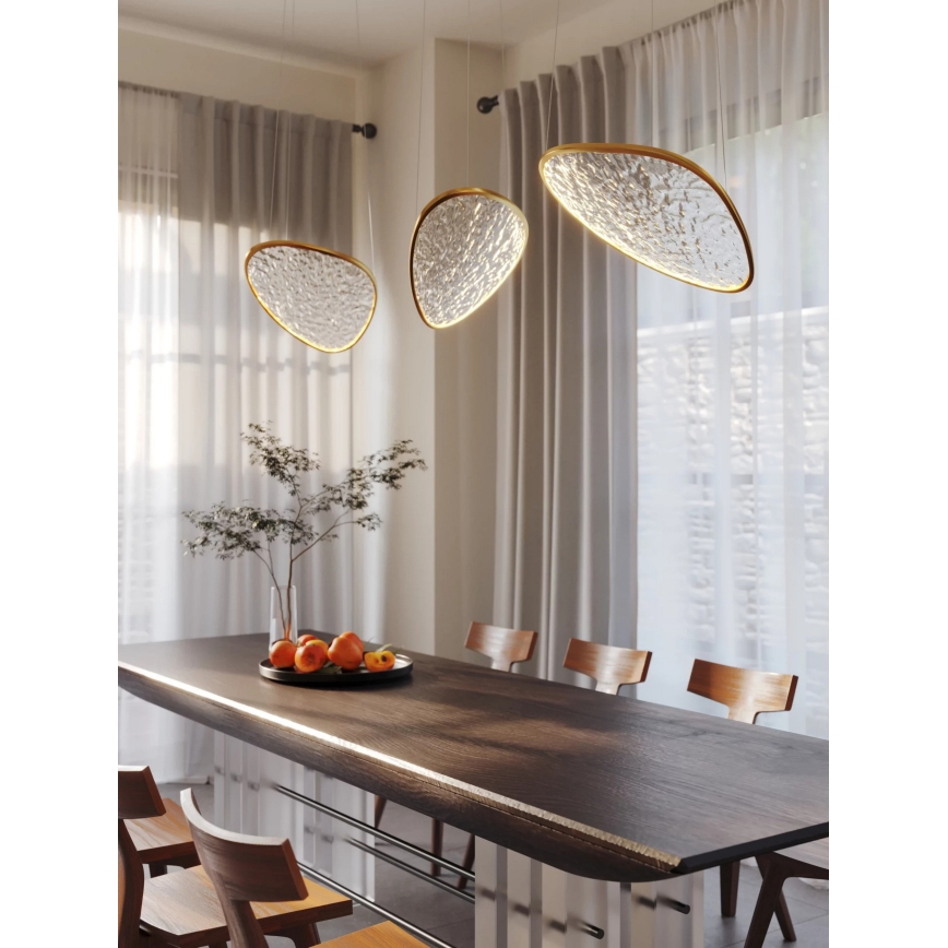 MAXLIGHT P0637D - LED-kroonluchter met kabel EMPIRE LED/17W/230V goud