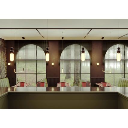 MAXLIGHT P0641 - Hanglamp aan kabel NOVA 1xG9/12W/230V Ø 12 cm zwart