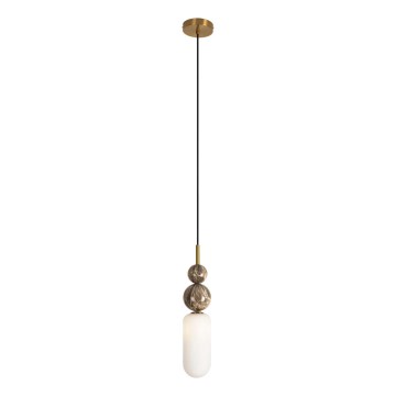 MAXLIGHT P0642 - Hanglamp aan kabel NOVA 1xG9/12W/230V Ø 12 cm goudkleurig