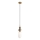 MAXLIGHT P0642 - Hanglamp aan kabel NOVA 1xG9/12W/230V Ø 12 cm goudkleurig