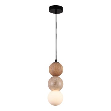 MAXLIGHT P0664 - Hanglamp met kabel ALICE 1xG9/7W/230V Ø 10 cm zwart/beige
