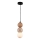 MAXLIGHT P0664 - Hanglamp met kabel ALICE 1xG9/7W/230V Ø 10 cm zwart/beige