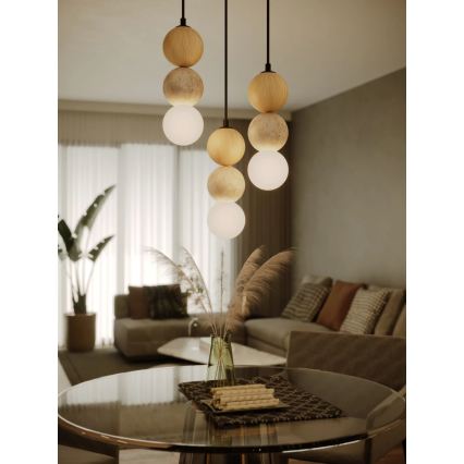 MAXLIGHT P0664 - Hanglamp met kabel ALICE 1xG9/7W/230V Ø 10 cm zwart/beige
