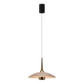MAXLIGHT P0674 - LED-hanglamp aan kabel MANUKA LED/12W/230V Ø 28 cm goud/beige