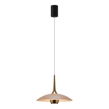 MAXLIGHT P0674 - LED-hanglamp aan kabel MANUKA LED/12W/230V Ø 28 cm goud/beige