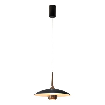MAXLIGHT P0676 - LED-kroonluchter aan stalen kabel MANUKA LED/12W/230V Ø 28 cm goud/zwart
