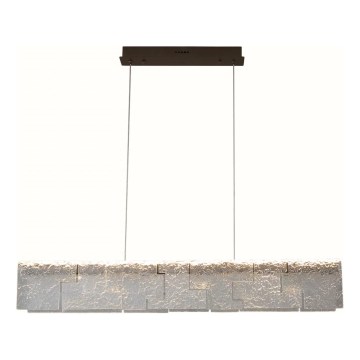 MAXLIGHT P0678 - LED-kroonluchter aan kabel EVEREST LED/55W/230V bruin