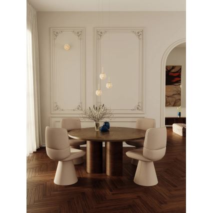 MAXLIGHT P0679 - Hanglamp aan snoer RITA 1xG9/5W/230V Ø 12 cm goudkleurig