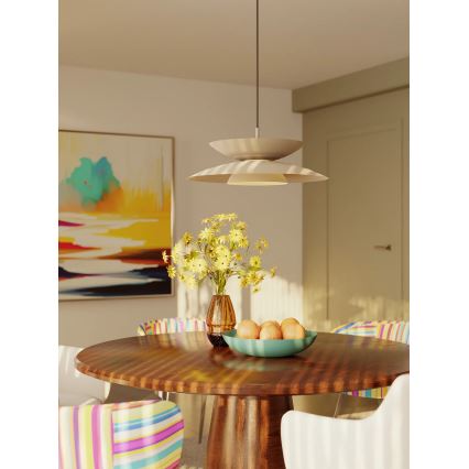 MAXLIGHT P0698 - LED hanglamp met kabel MAYUMI LED/12W/230V Ø 50 cm CRI 96 beige