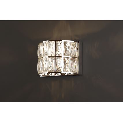MAXLIGHT W0204 - Wandlamp DIAMANTE 1xG9/42W/230V glanzend chroom