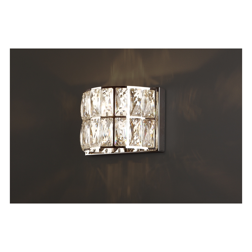 MAXLIGHT W0204 - Wandlamp DIAMANTE 1xG9/42W/230V glanzend chroom