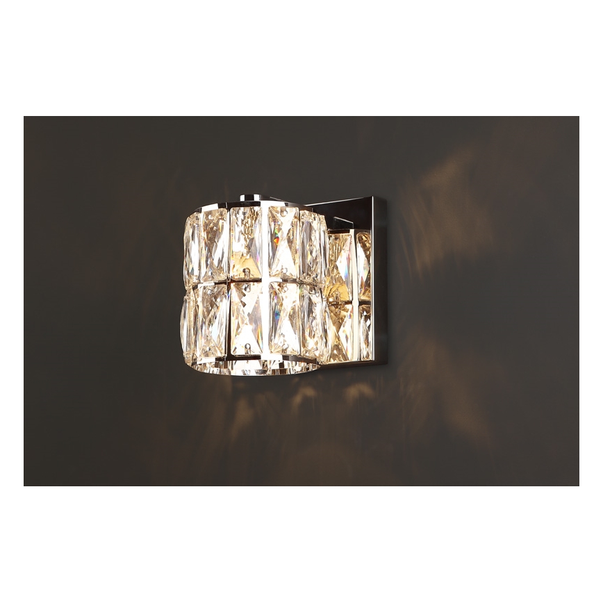 MAXLIGHT W0205 - Wandlamp DIAMANTE 1xG9/42W/230V glanzend chroom