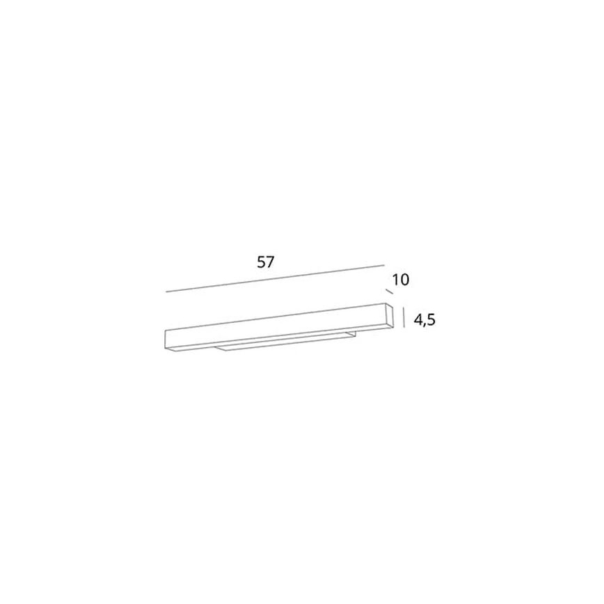 MAXLIGHT W0263 - LED Dimbare badkamerspiegelverlichting LINEAR LED/18W/230V 57 cm IP44 wit