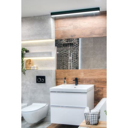 MAXLIGHT W0266 - LED Dimbare badkamerspiegelverlichting LINEAR LED/36W/230V 113,5 cm IP44 zwart