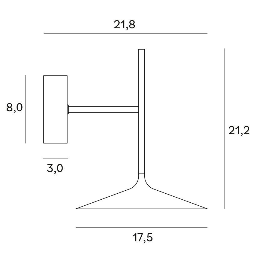 MAXLIGHT W0303 - LED Wandlamp HANA LED/6W/230V zwart