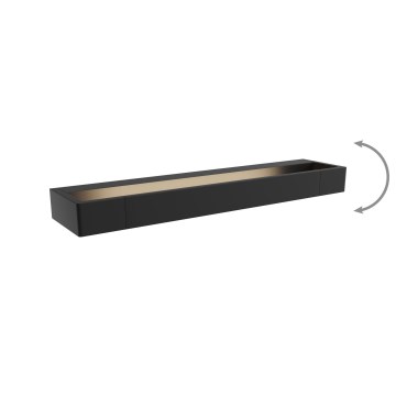 MAXLIGHT W0307 - LED Badkamer wandlamp FLINK LED/12W/230V 45 cm IP44 zwart