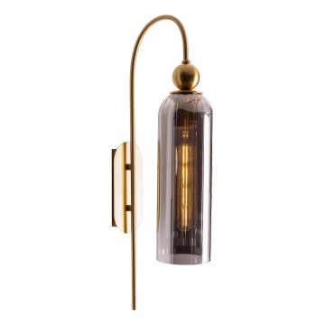 MAXLIGHT W0333 - Wandlamp CAMPANILA 1xE27/40W/230V messing/grijs