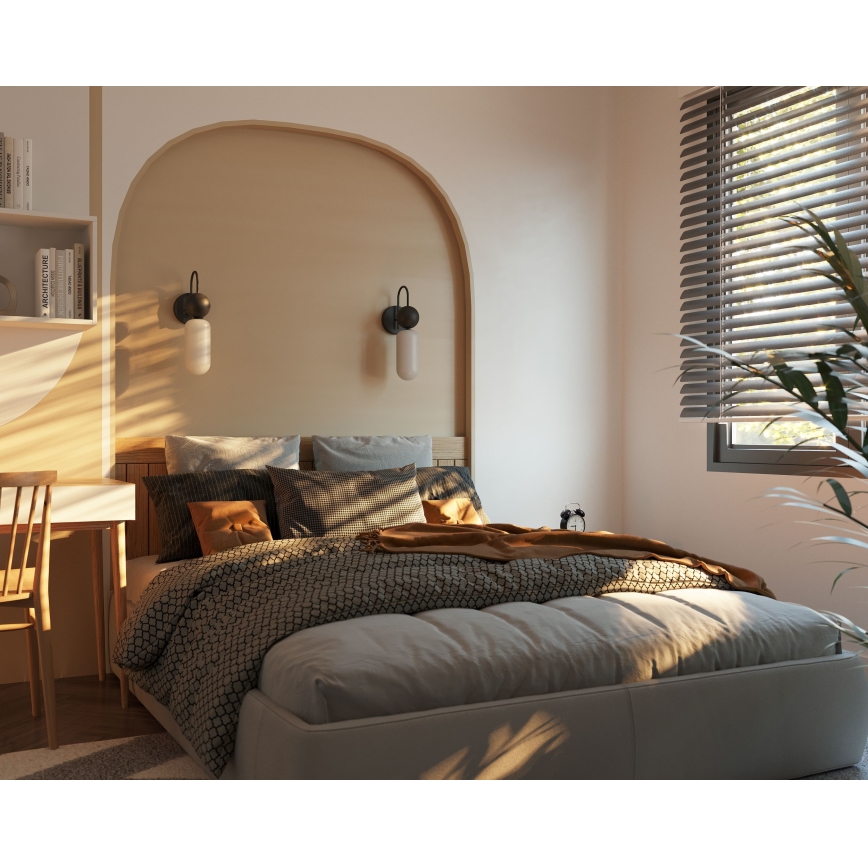 MAXLIGHT W0381 - Wandlamp ROMA 1xG9/12W/230V zwart