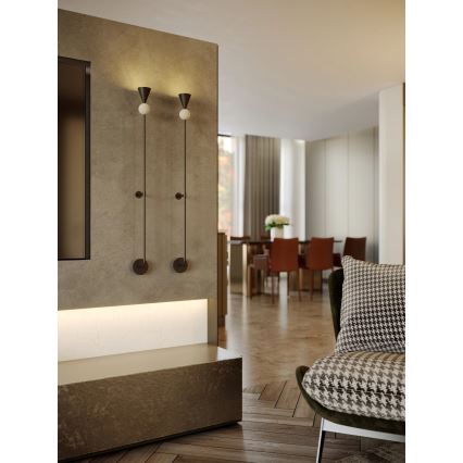 MAXLIGHT W0447 - LED muurlamp BINGO LED/8W/230V CRI 92 zwart/beige
