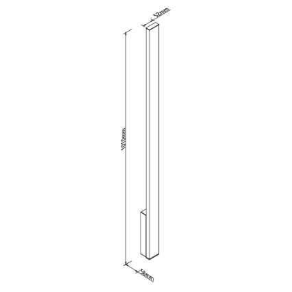MAXLIGHT W0459 - LED buitenwandlamp KAPRUN LED/12W/230V CRI 93 IP65 zwart