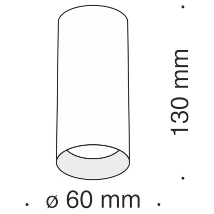 Maytoni C010CL-01B - Spot FOCUS 1xGU10/50W/230V zwart