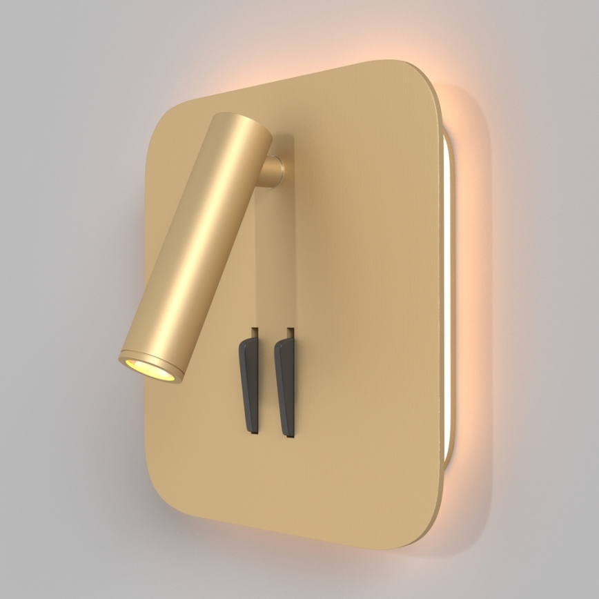 Maytoni C175-WL-01-6W-MG - LED Wandspot IOS LED/9W/230V goud