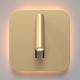 Maytoni C175-WL-01-6W-MG - LED Wandspot IOS LED/9W/230V goud