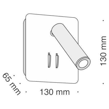 Maytoni C175-WL-01-6W-W - LED Wandspot IOS LED/9W/230V wit