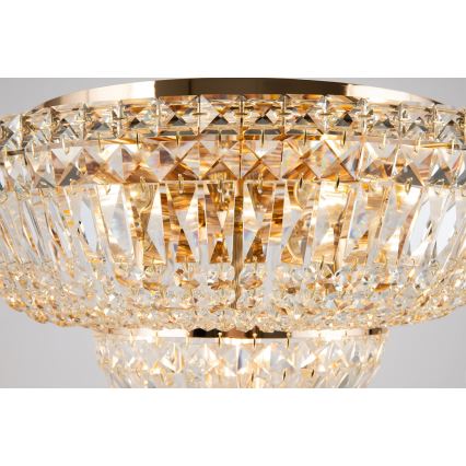 Maytoni DIA100-CL-12-G - Plafondlamp BASFOR 12xE14/60W/230V goud