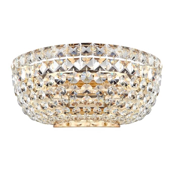 Maytoni DIA100-WL-02-G - Wandlamp BASFOR 2xE14/60W/230V goud
