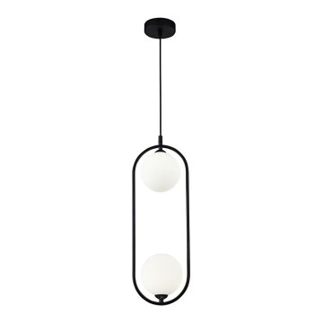 Maytoni MOD013PL-02B - Hanglamp aan een koord RING 2xG9/25W/230V zwart