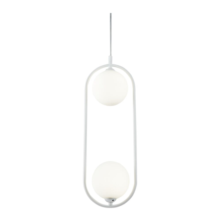 Maytoni MOD013PL-02W - Hanglamp aan een koord RING 2xG9/25W/230V wit