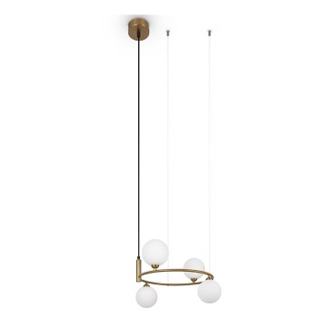 Maytoni MOD013PL-04BS1 - Hanglamp aan een koord RING 4xG9/25W/230V goud