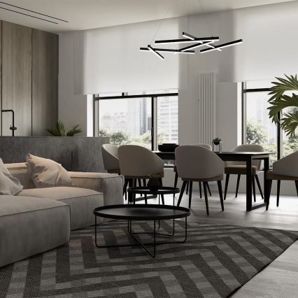 Maytoni MOD016PL-L75B - LED Hanglamp aan een koord LINE LED/79W/230V zwart