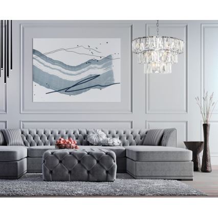 Maytoni MOD043PL-18CH - Hanglamp aan een ketting PUNTES 18xE14/40W/230V glanzend chroom