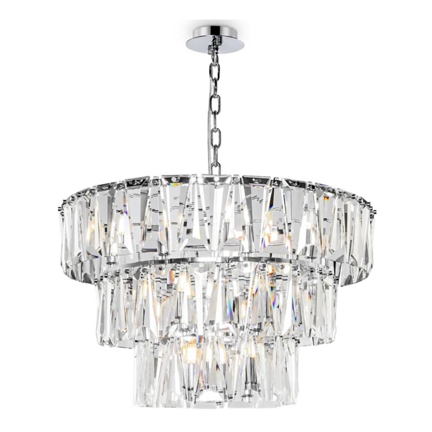 Maytoni MOD043PL-18CH - Hanglamp aan een ketting PUNTES 18xE14/40W/230V glanzend chroom