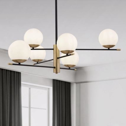 Maytoni MOD048PL-06G - Hanglamp met vaste pendel NOSTALGIA 6xE14/40W/230V